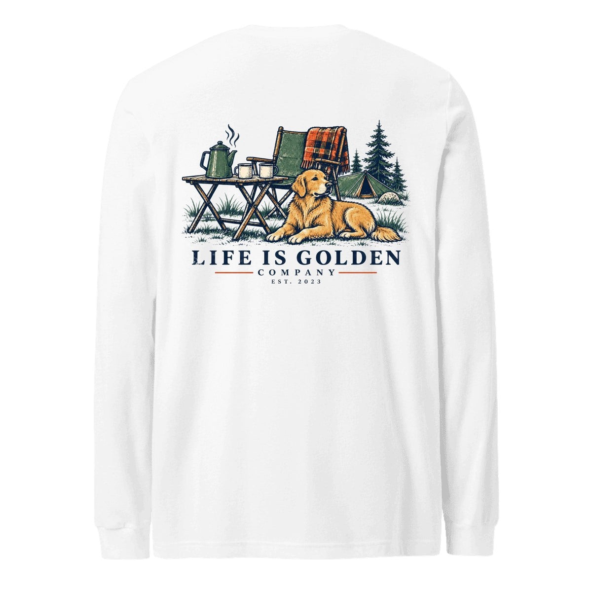 Camp Coffee Long-Sleeve — White