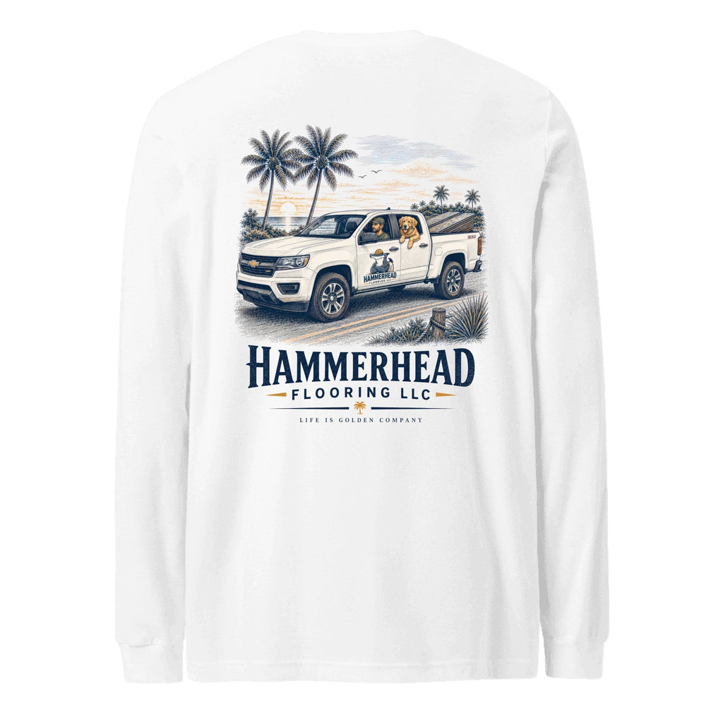 Felver Custom Long Sleeve Tee — White
