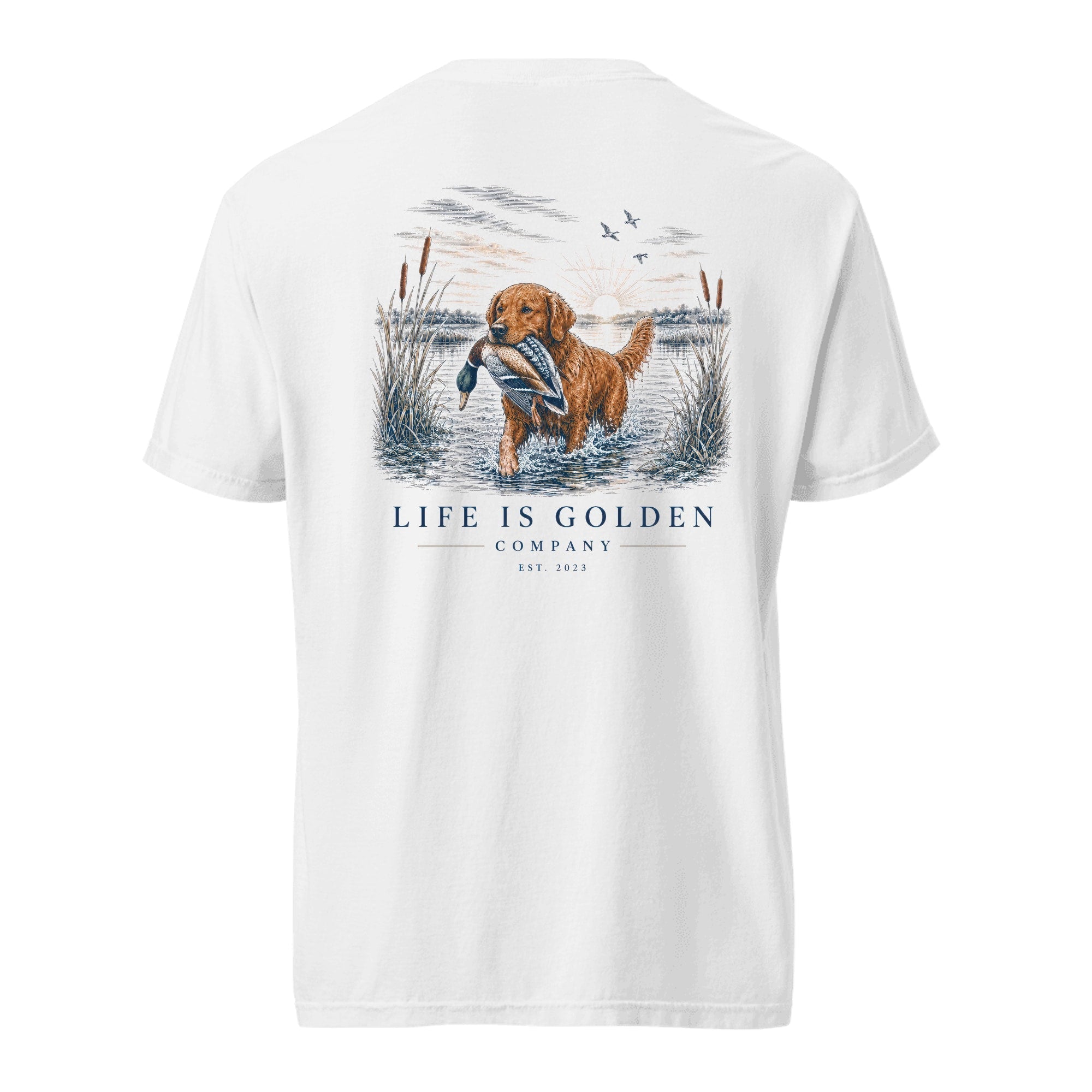 The Marsh Retrieve Heavyweight Tee — White