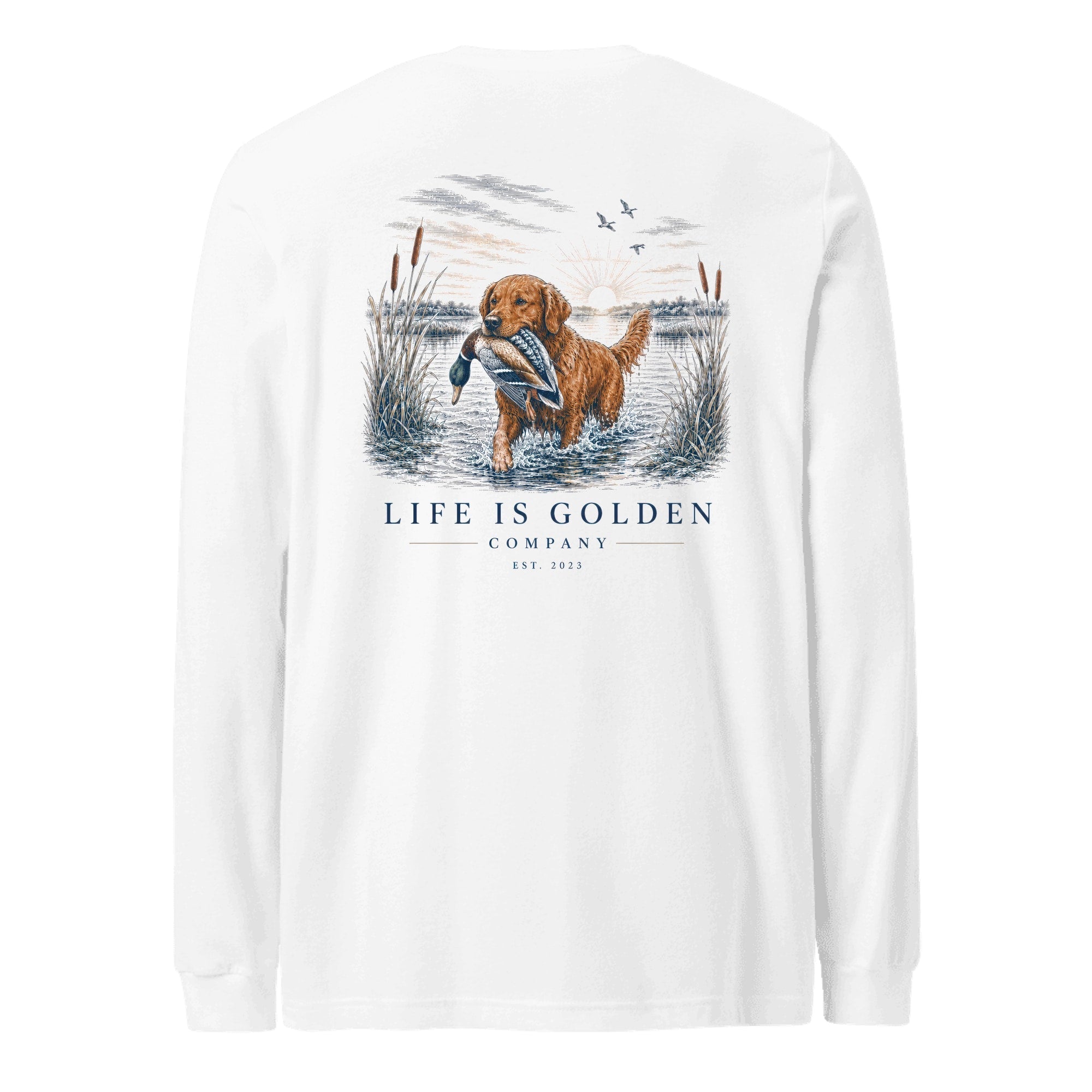 The Marsh Retrieve Long-Sleeve — White