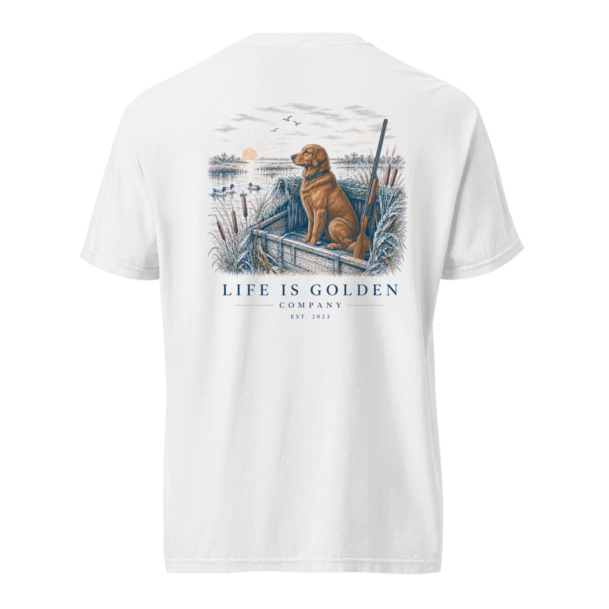 The Hunting Blind Heavyweight Tee — White