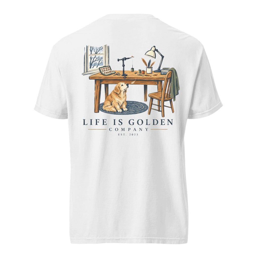 Tying for Spring Heavyweight Tee — White