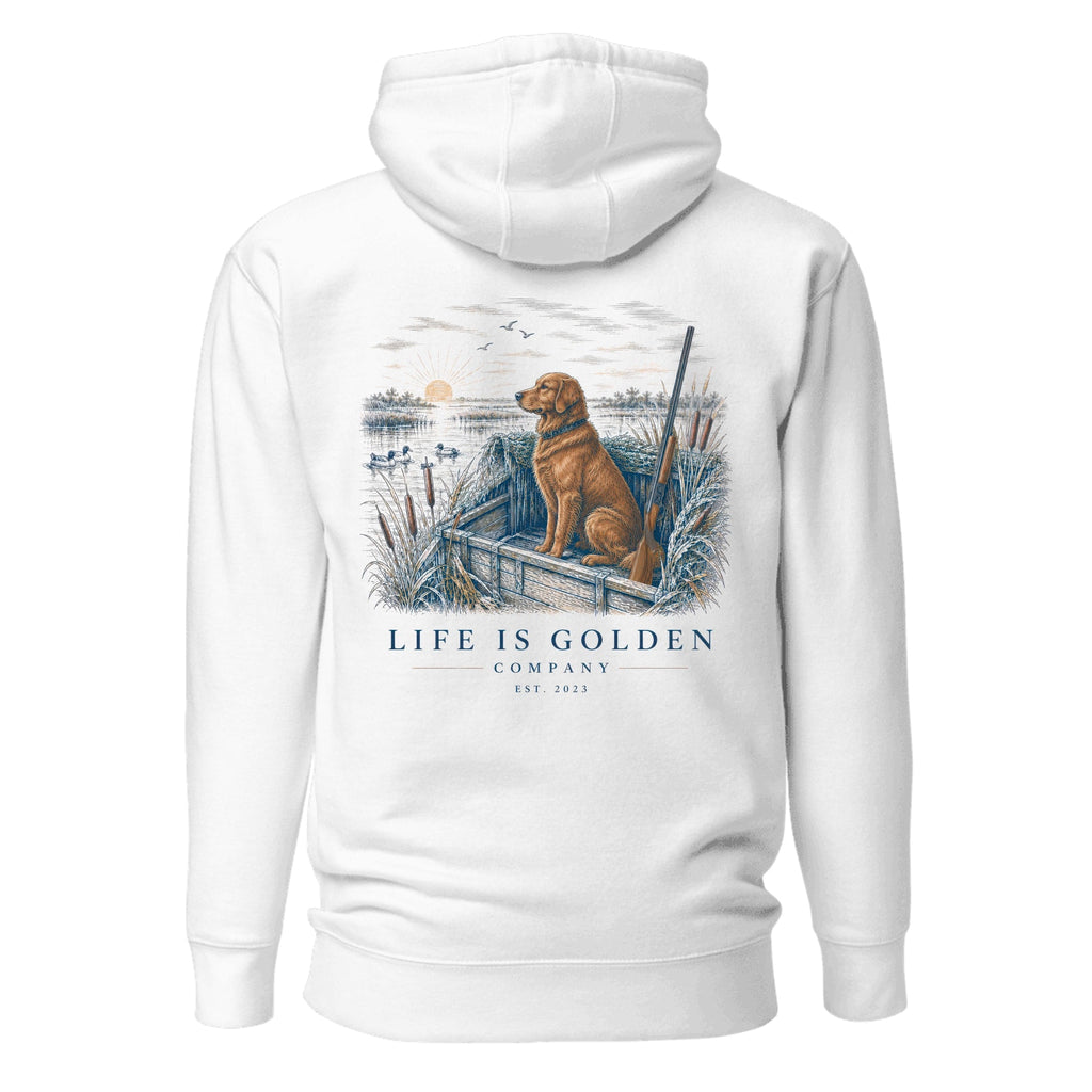 The Hunting Blind Hoodie — White