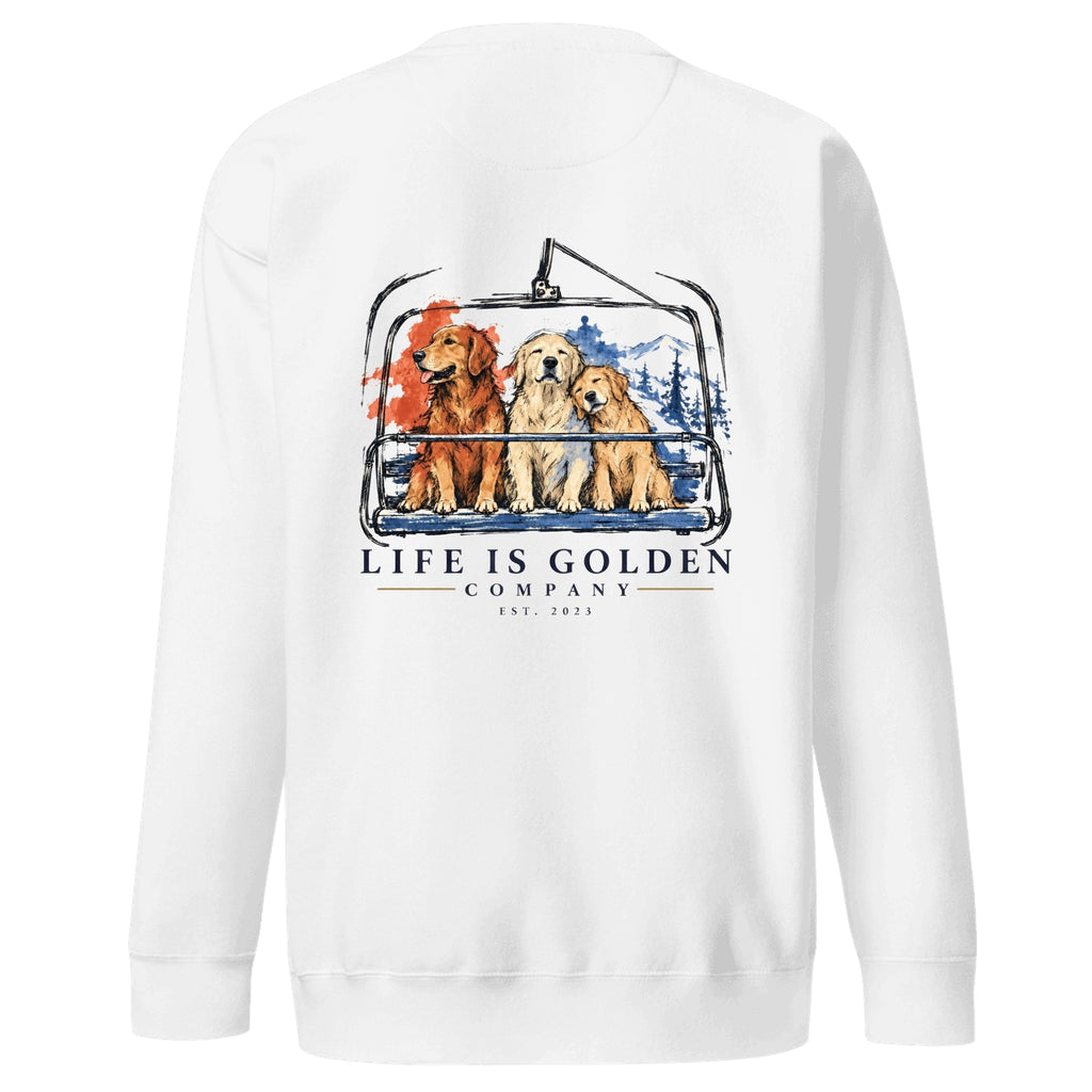 Singles Line Crewneck — White