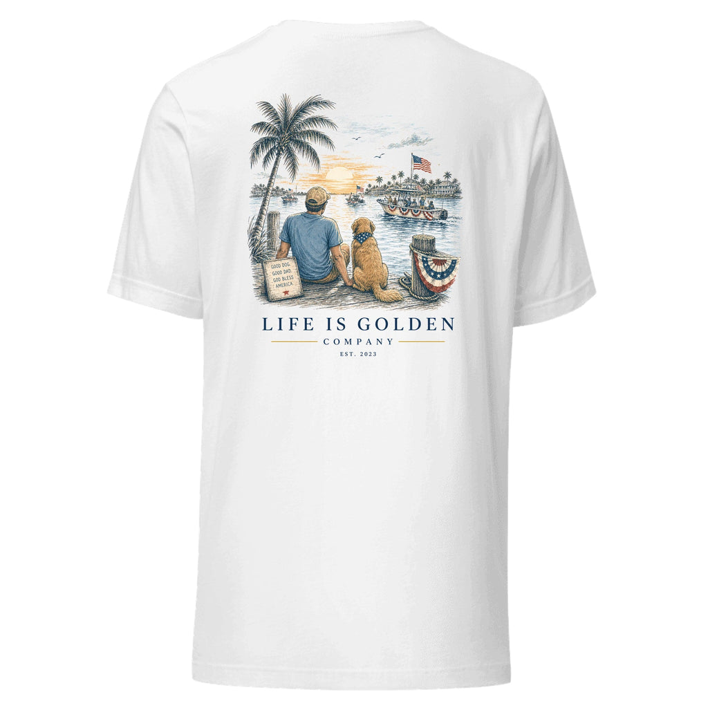The Dock Parade Tee — White