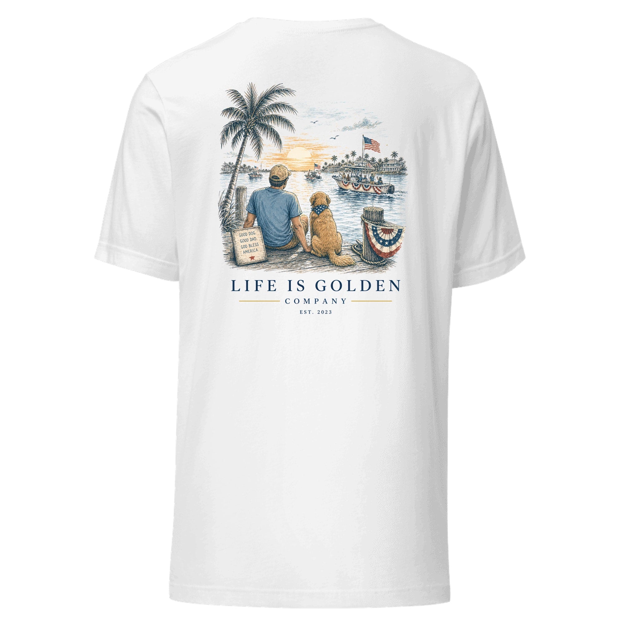 The Dock Parade Tee — White