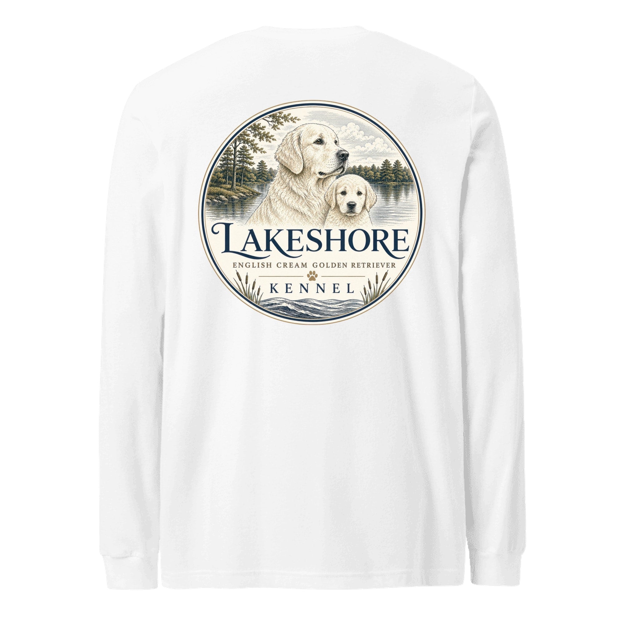 The Lakeshore Long-Sleeve — White (back)