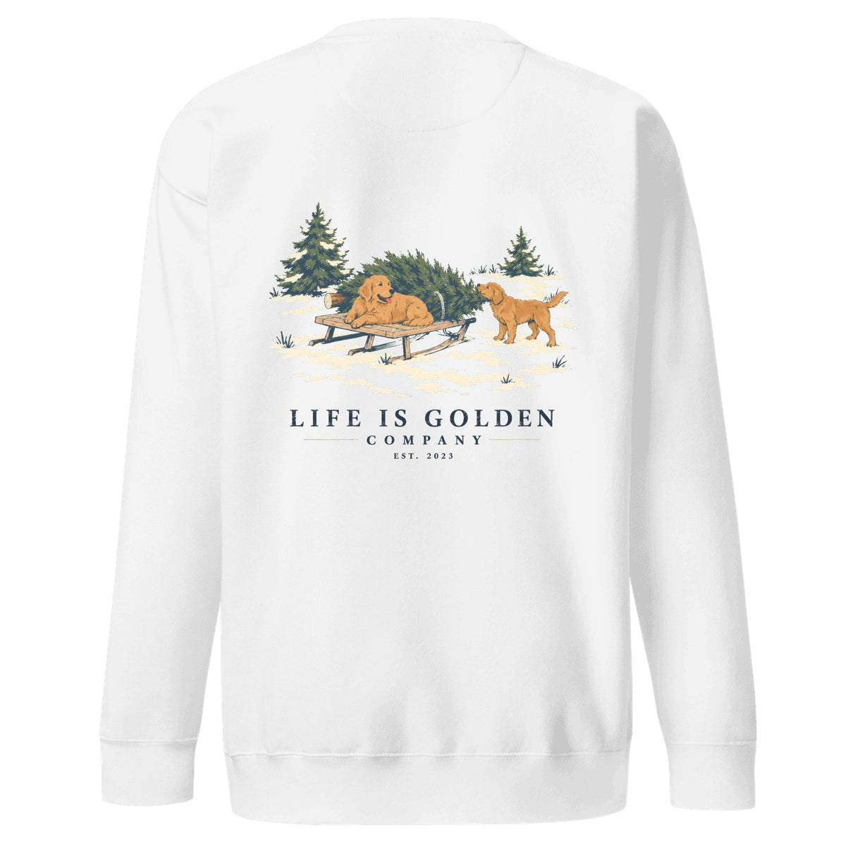 This Year's Tree Crewneck — White