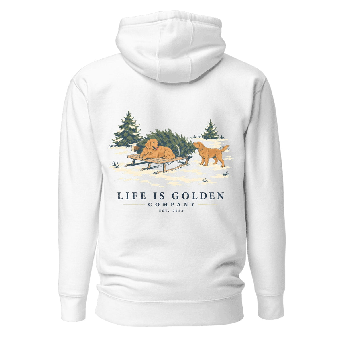 This Year's Tree Hoodie — White