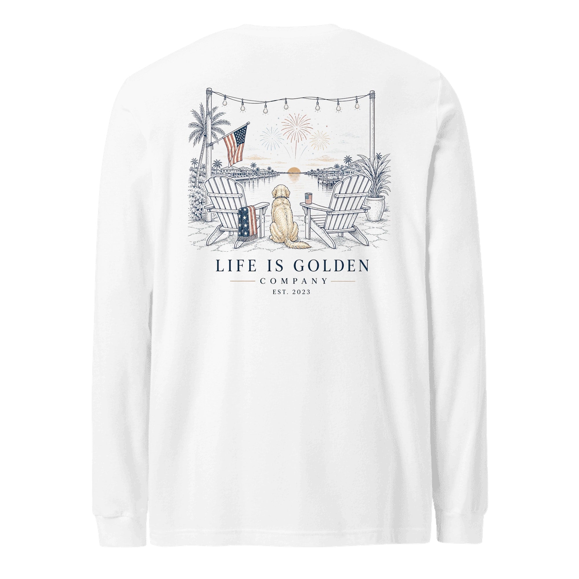 The Fireworks Watch Long-Sleeve — White