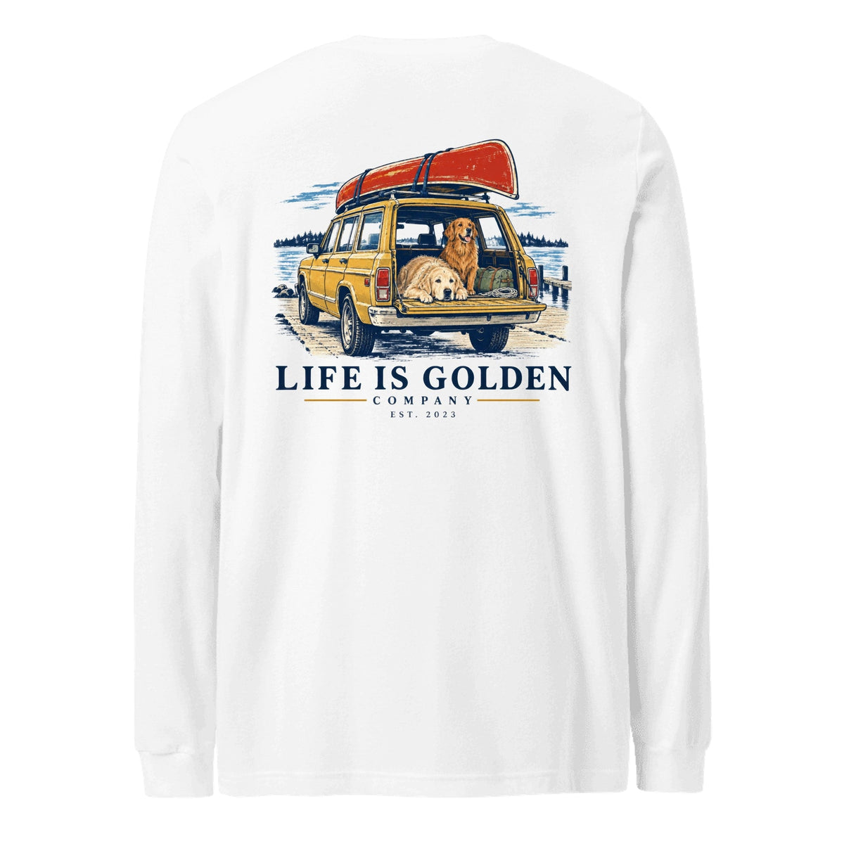 Wagon Weekend Long-Sleeve — White