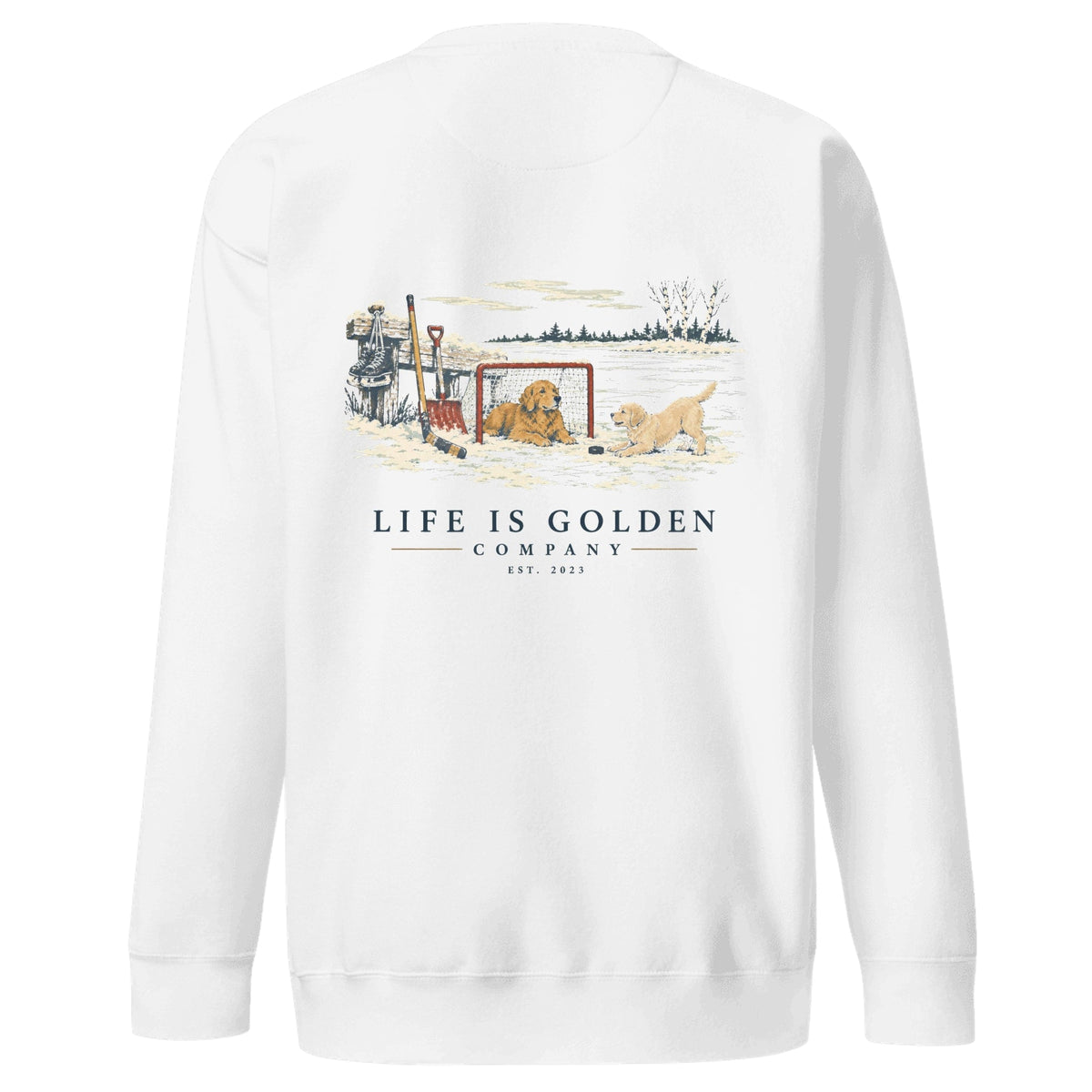 Pondside Intermission Crewneck — White