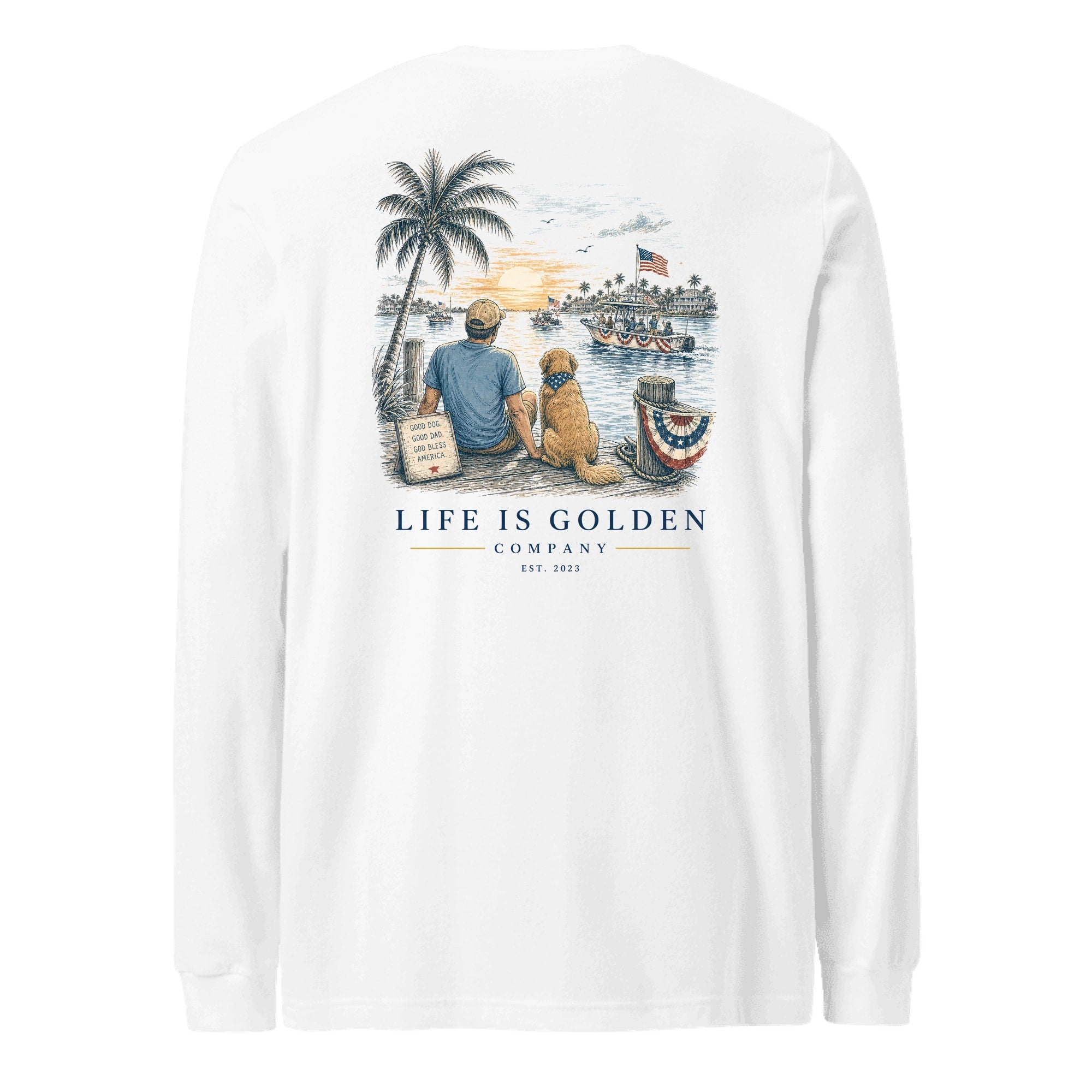 The Dock Parade Long-Sleeve — White