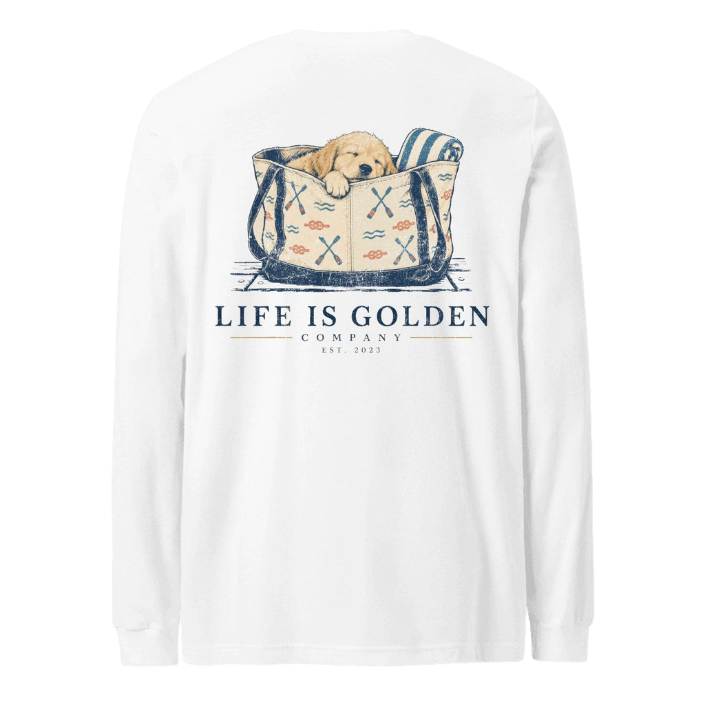 Beach Bag Nap Long-Sleeve — White
