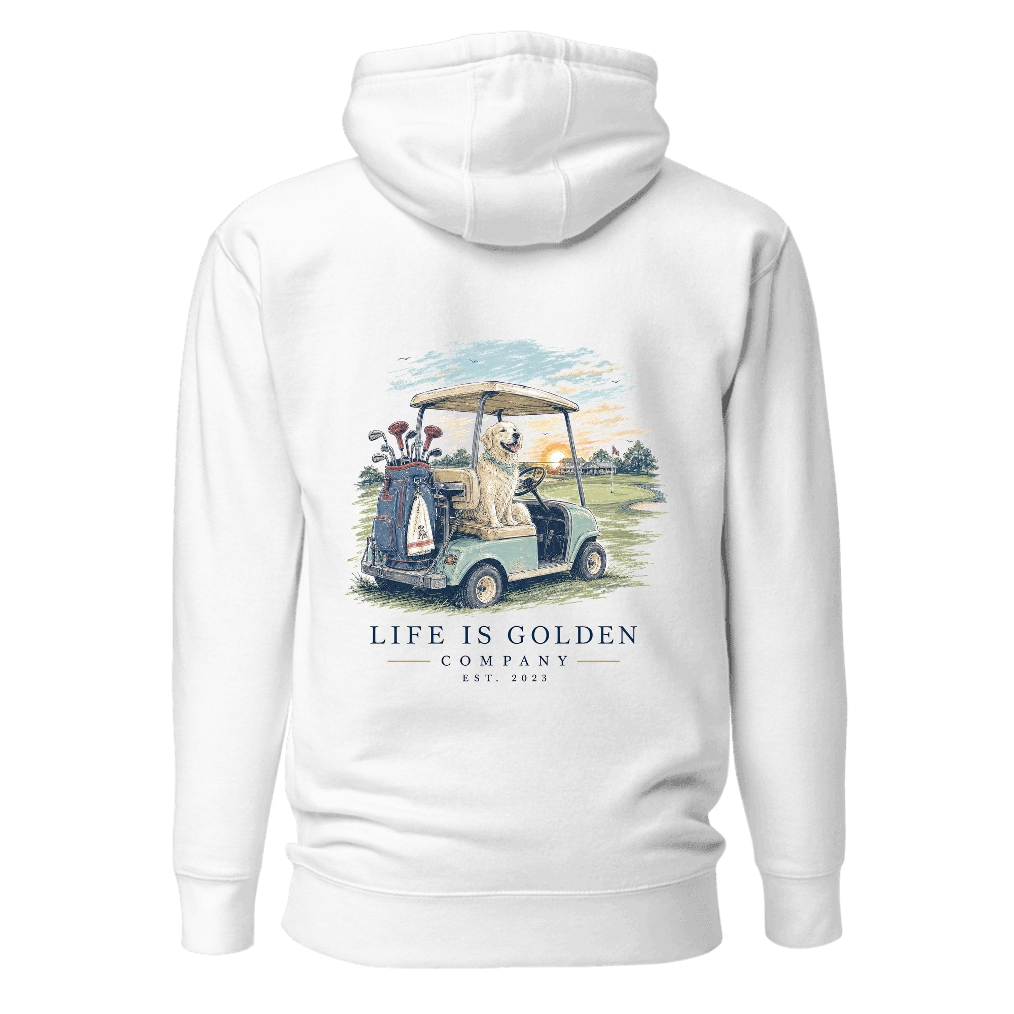 The Cart Path Hoodie — White