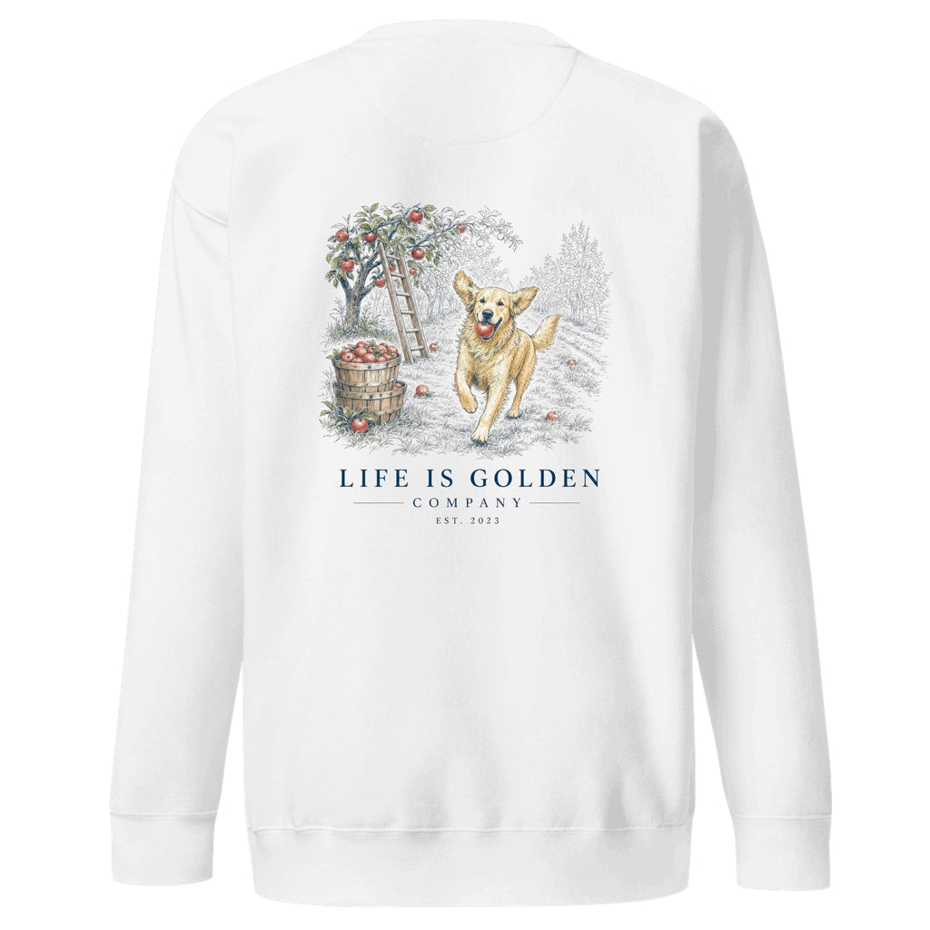 The Orchard Run Crewneck — White