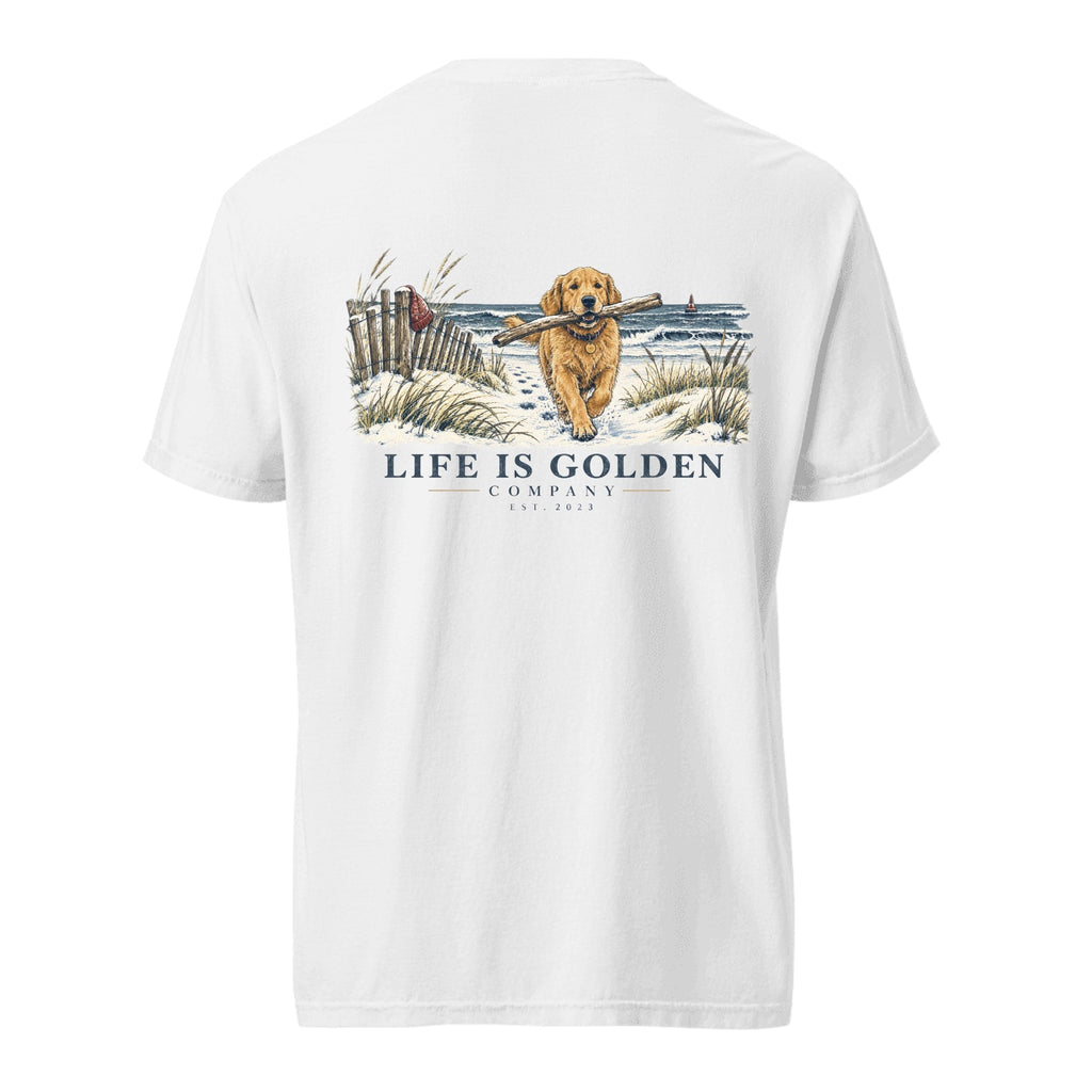 Driftwood Fetch Heavyweight Tee — White