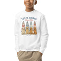 The Umbrella Line Youth Crewneck — White