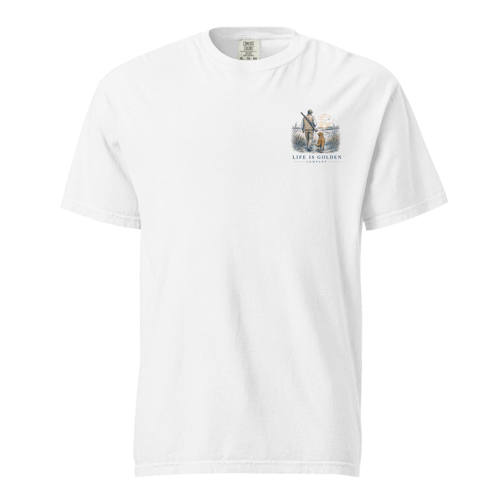 The First Light Heavyweight Tee — White (front)