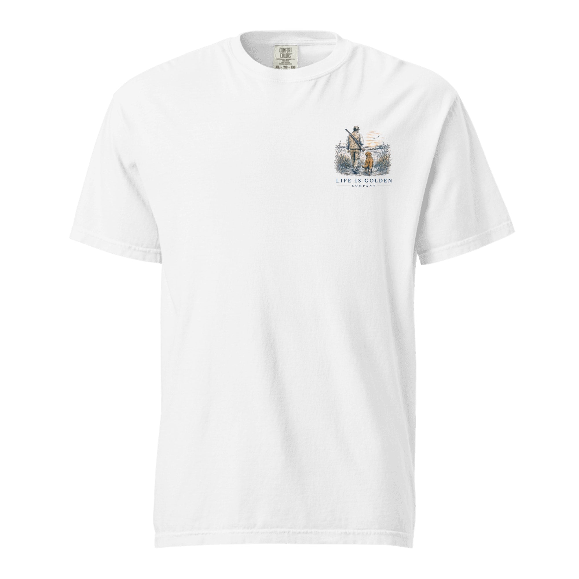 The First Light Heavyweight Tee — White (front)