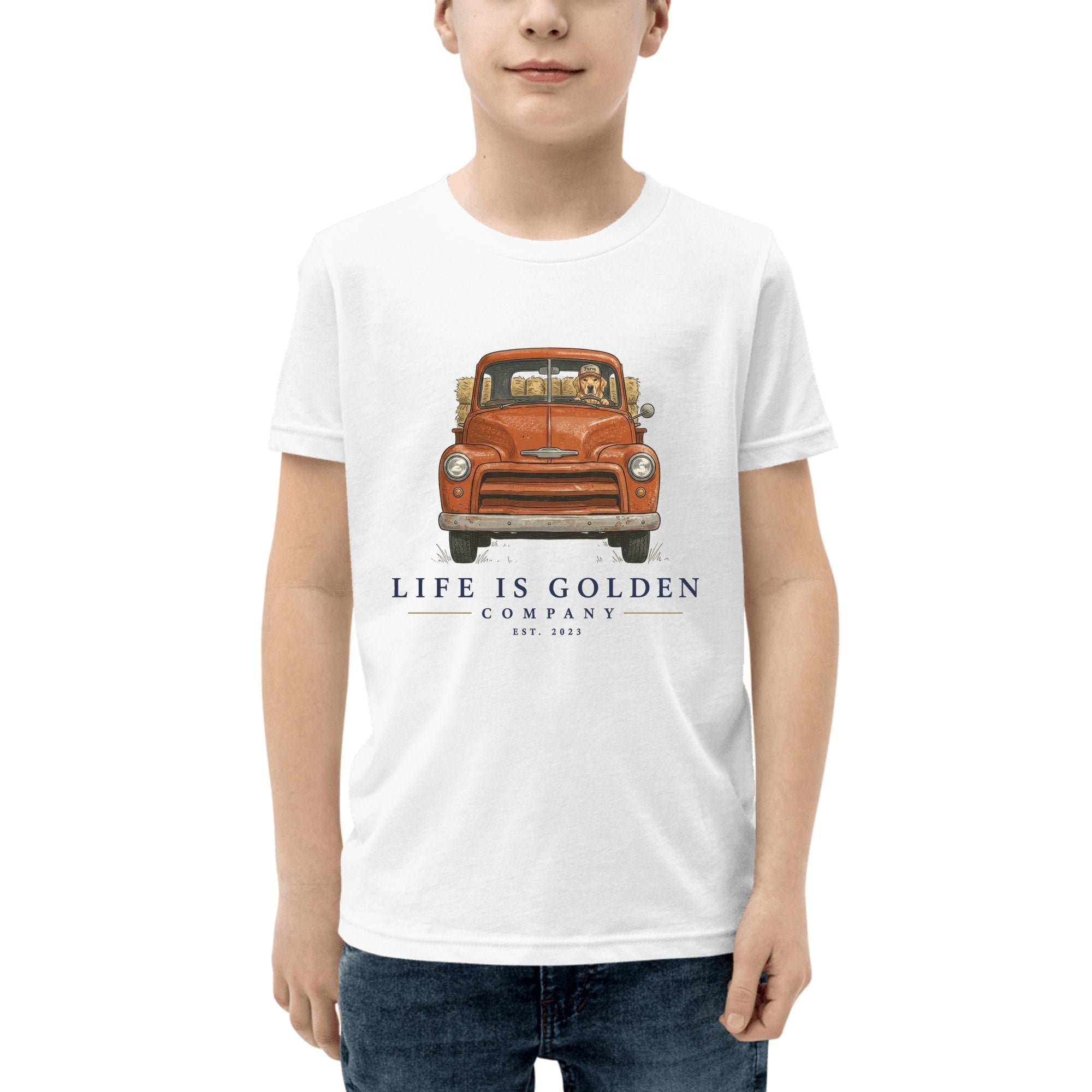 The Barn Chore Youth Tee — White