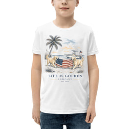 Red, White & English Cream Youth Tee