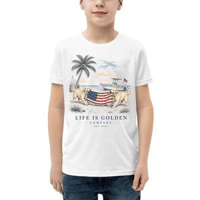 Red, White & English Cream Youth Tee