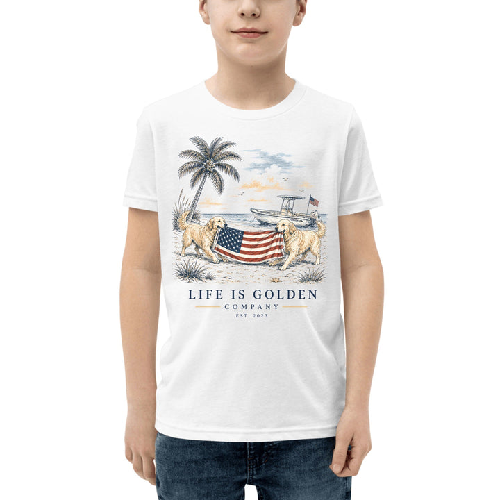 Red, White & English Cream Youth Tee