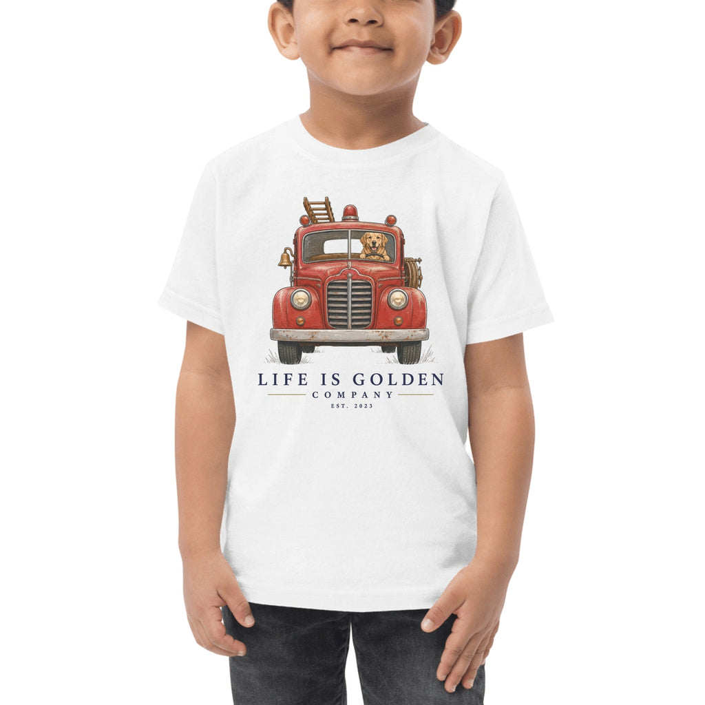 The First Alarm Toddler Tee — White