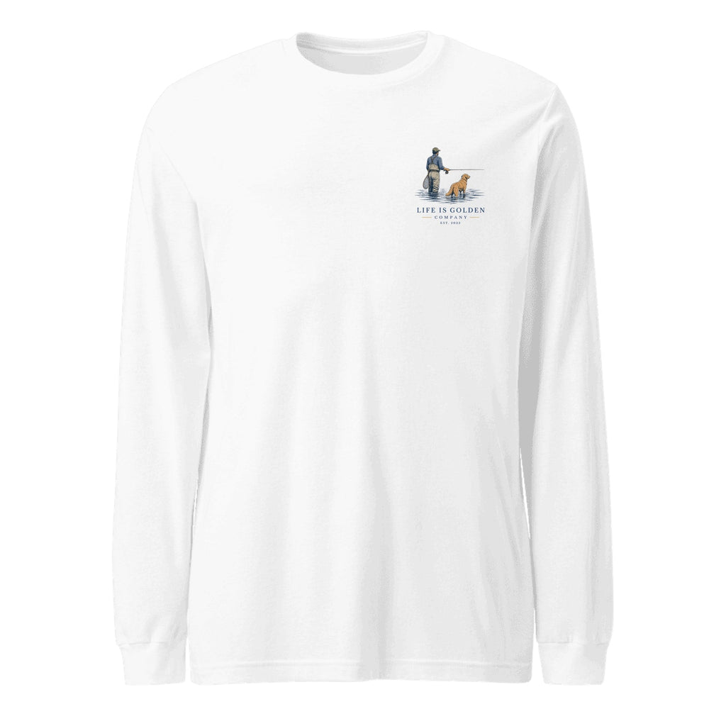 The Morning Drift Long-Sleeve — White (front)