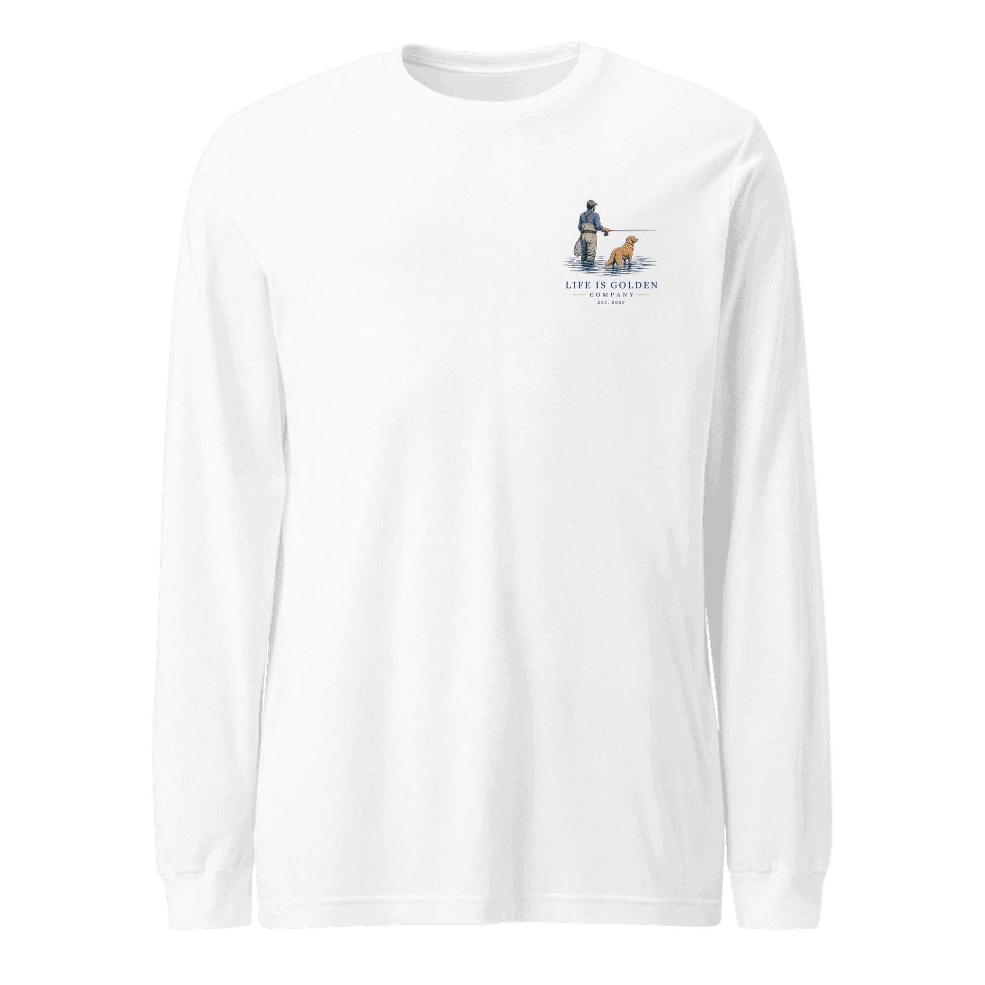 The Morning Drift Long-Sleeve — White (front)
