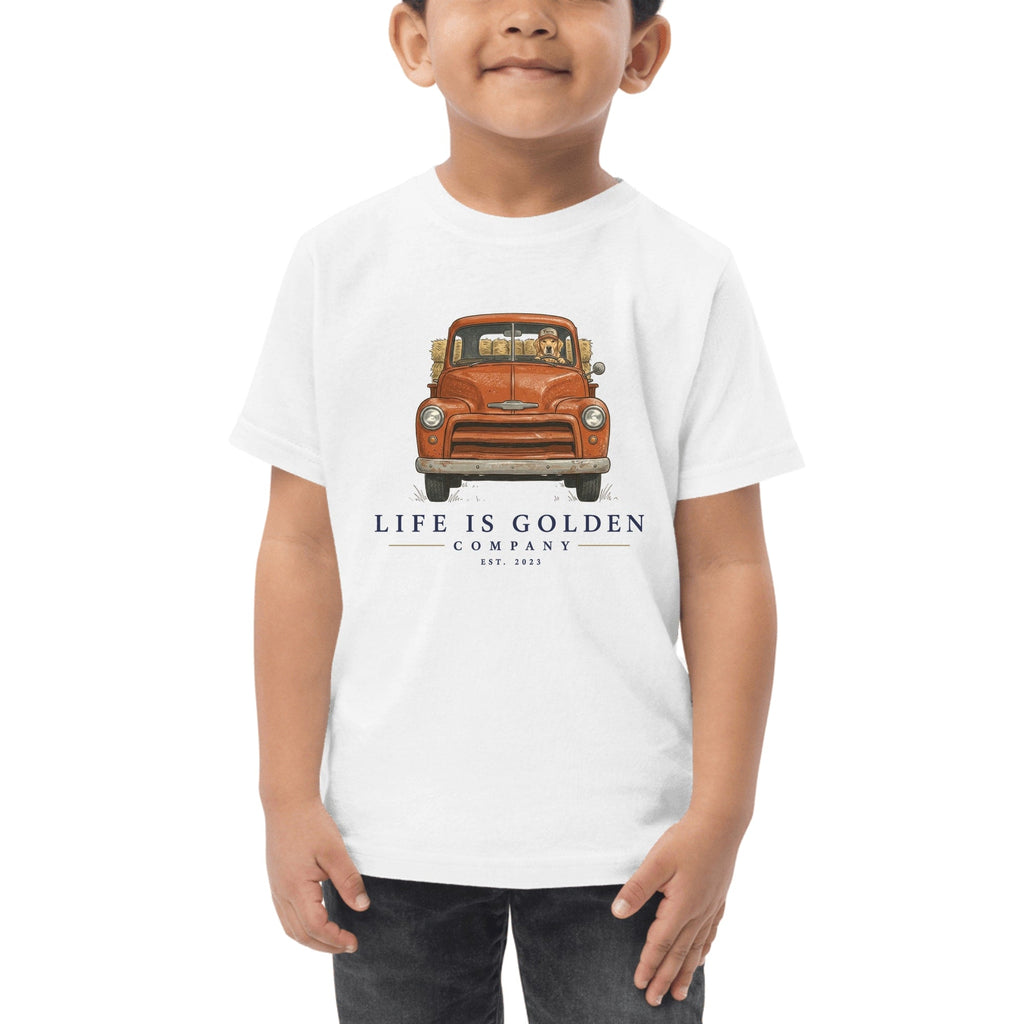 The Barn Chore Toddler Tee — White
