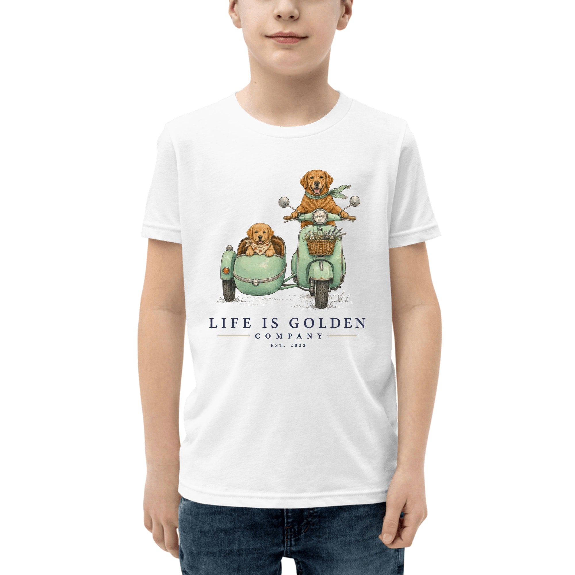The Sidecar Run Youth Tee — White