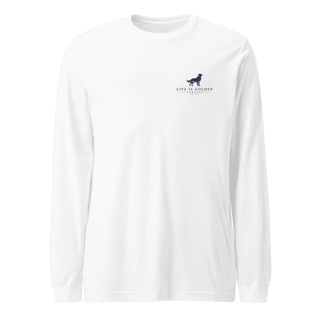 The Morning Routine Long-Sleeve — White (front)