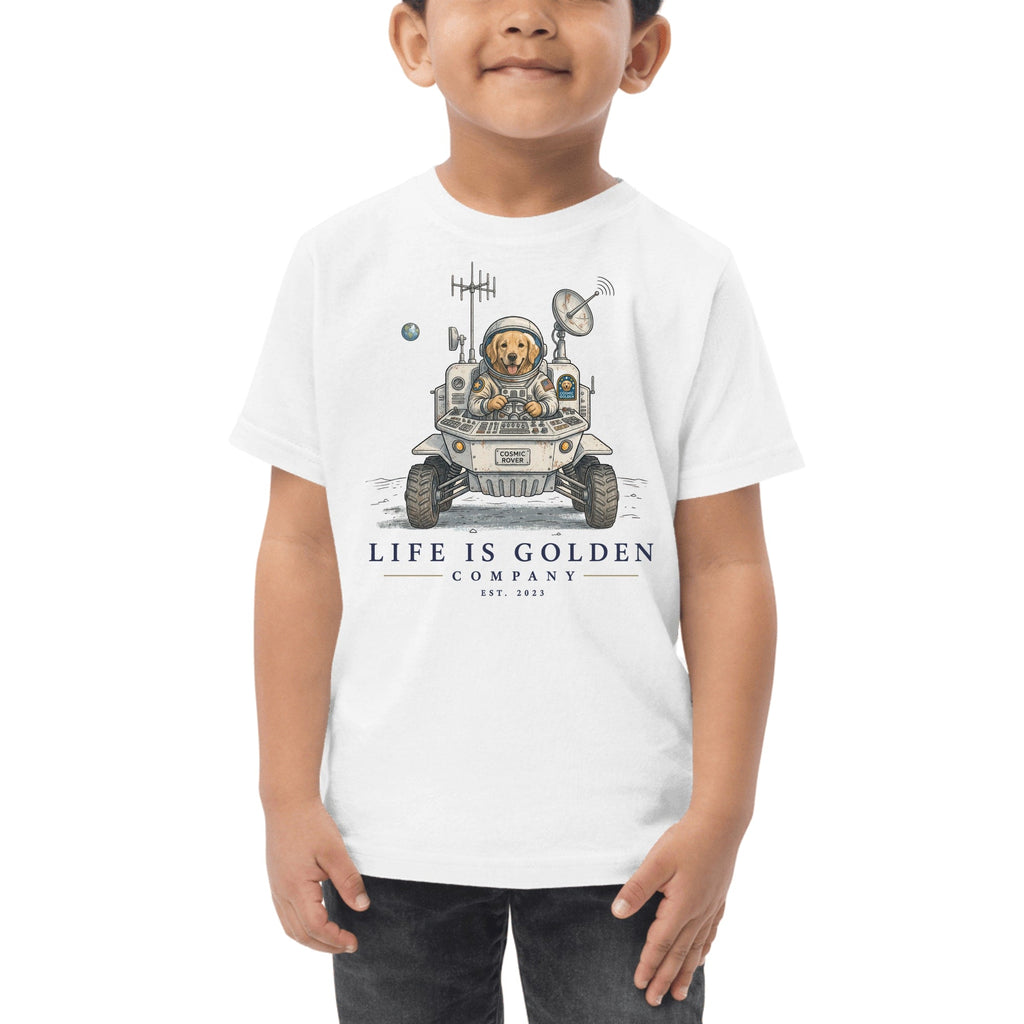 The Cosmic Rover Toddler Tee — White