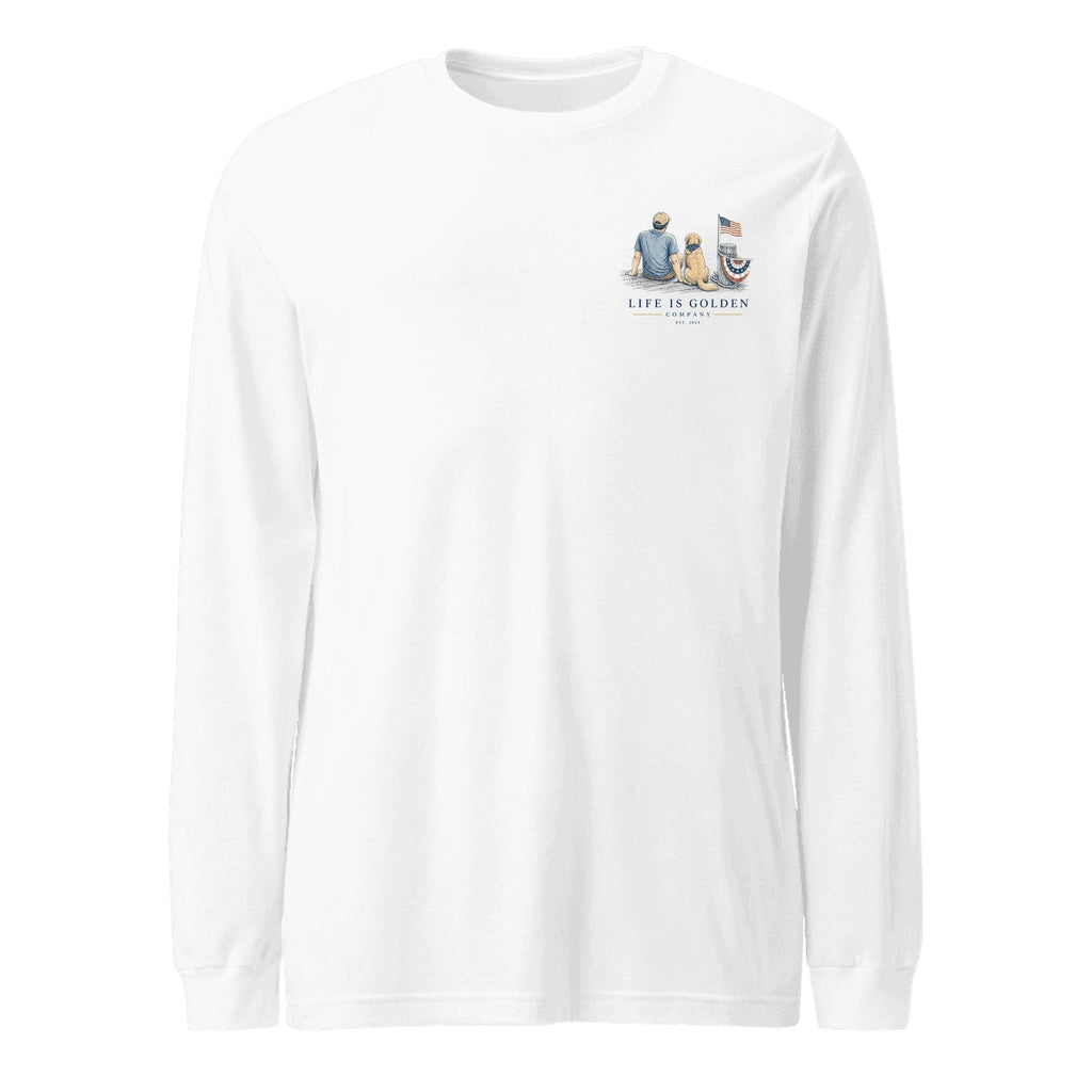 The Dock Parade Long-Sleeve — White (front)