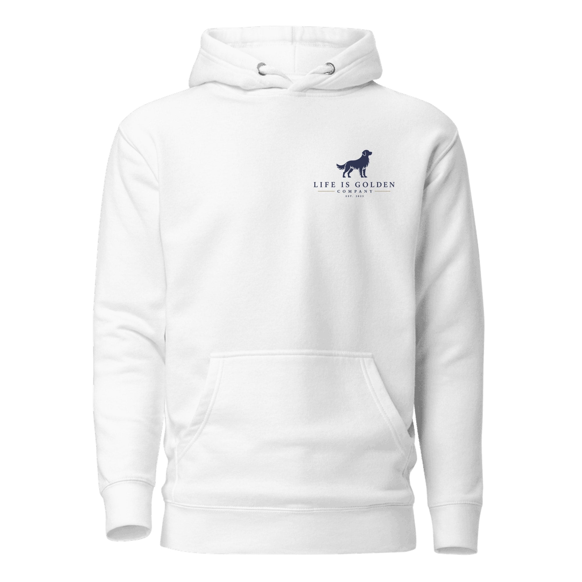 The Base Camp Hoodie — White (front)
