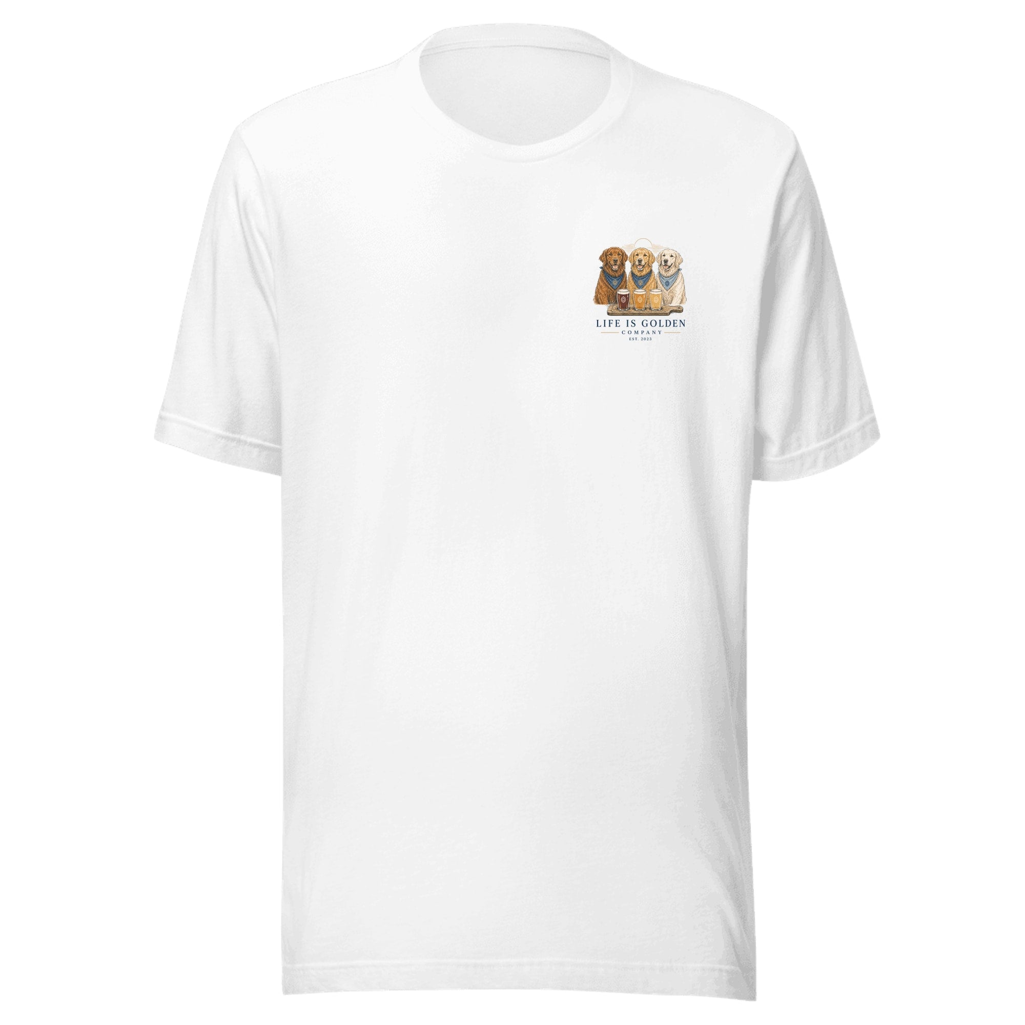 The Flight Night Tee — White (front)
