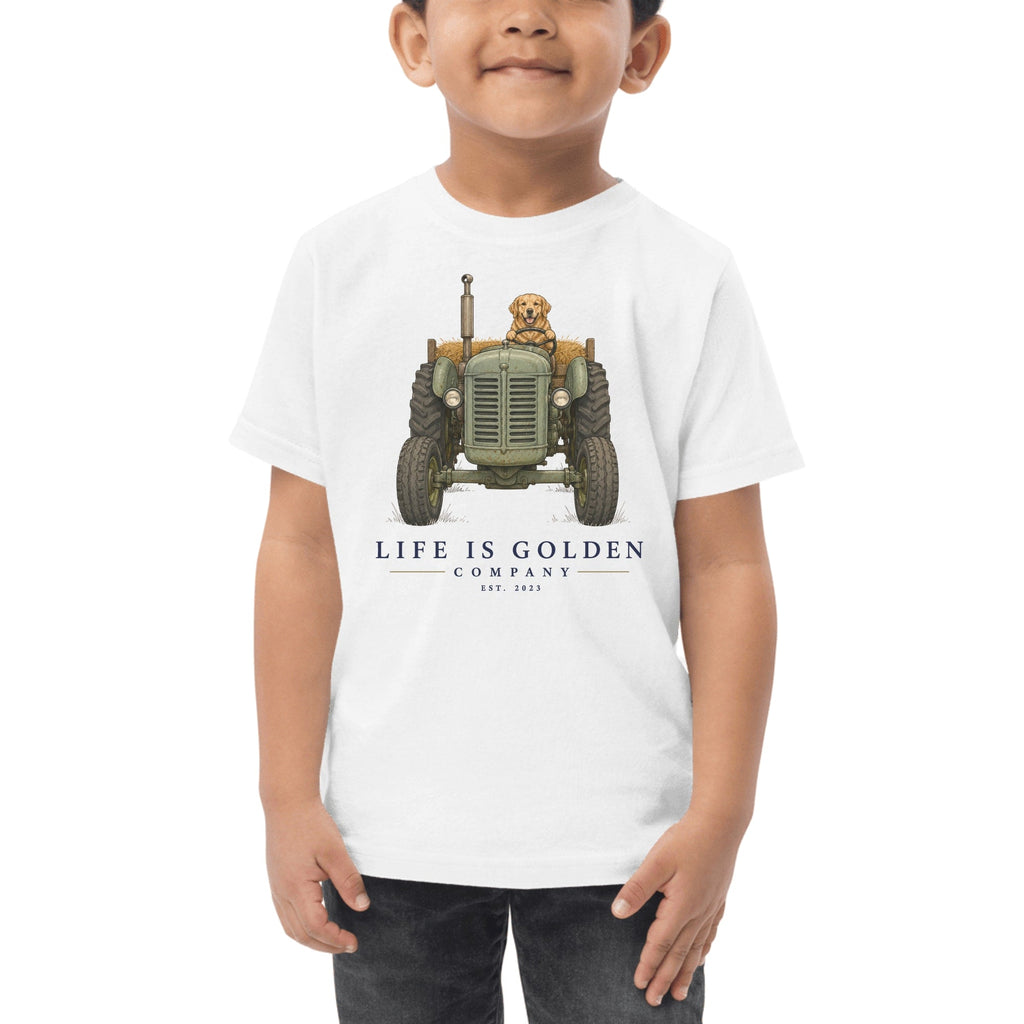 The Hay Haul Toddler Tee — White
