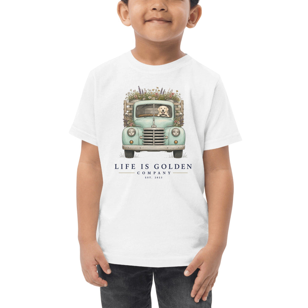 The Market Run Toddler Tee — White
