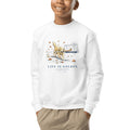 The Field Hockey Youth Crewneck — White