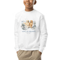 Custom #15885 Youth Crewneck — White