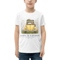 The Wildflower Detour Youth Tee — White