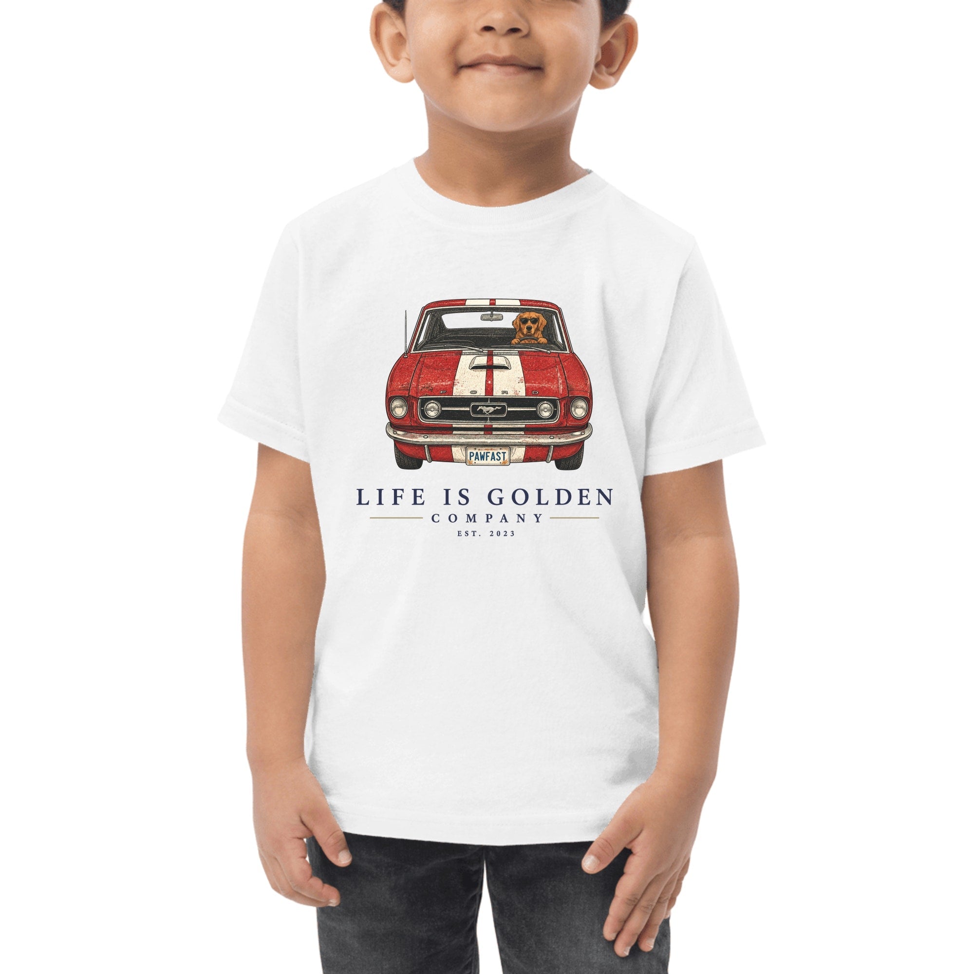 The Pony Run Toddler Tee — White