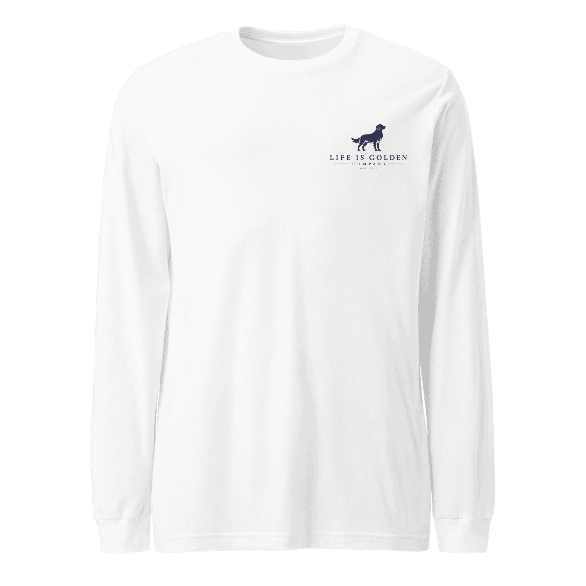 The Umbrella Line Long-Sleeve — White (front)