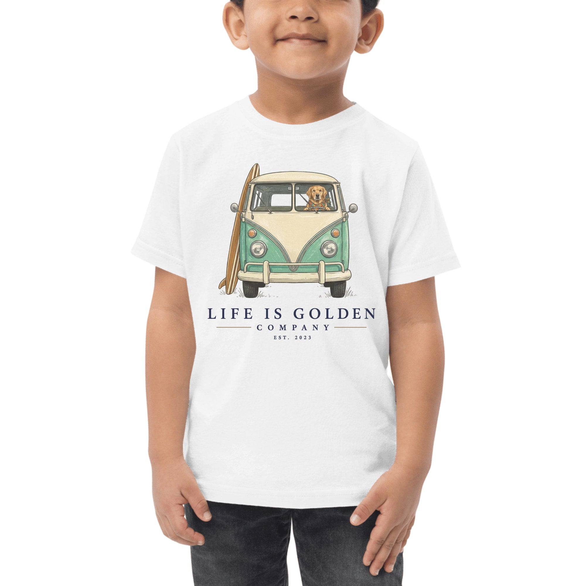 The Board Rider Toddler Tee — White