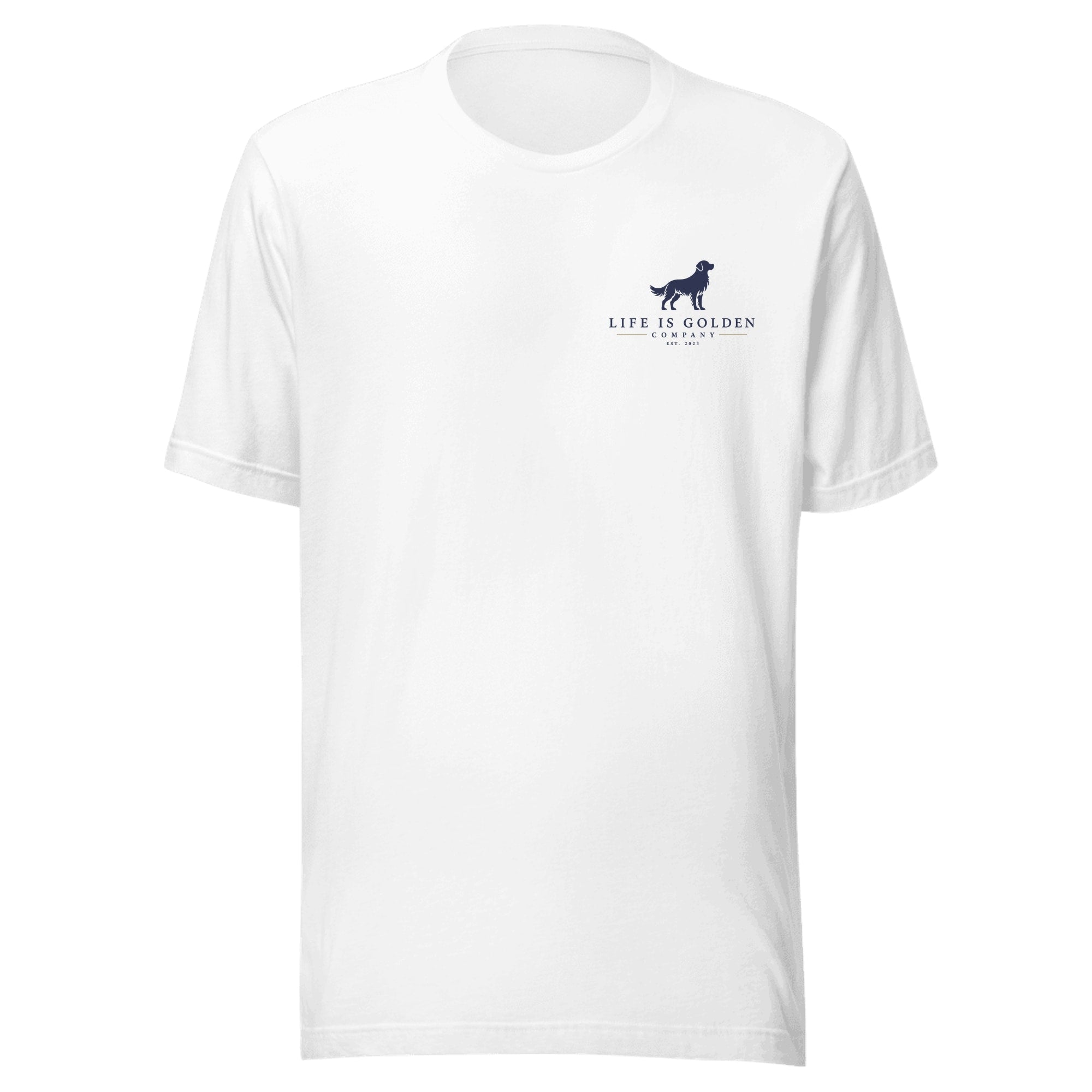 The Base Camp Tee — White (front)