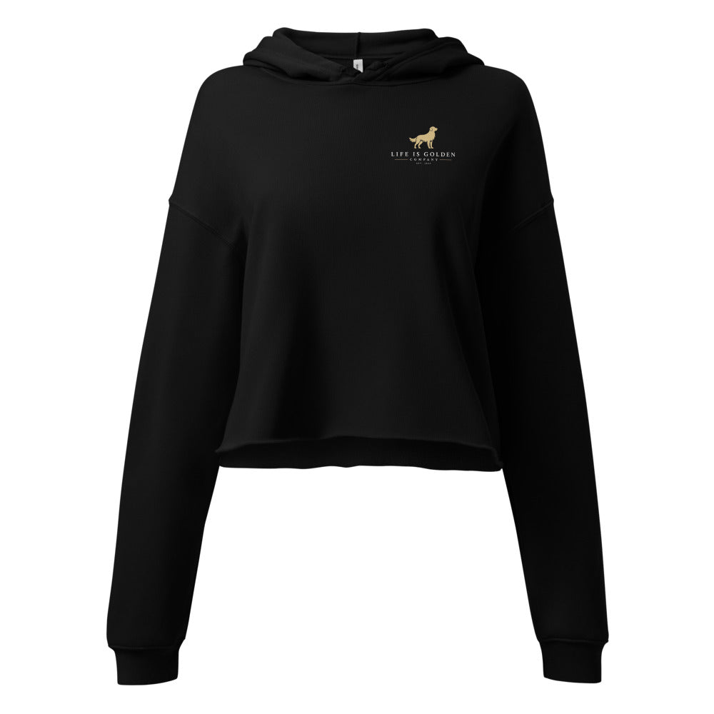 Parade Captain Women’s Cropped Hoodie — Black (view 4)