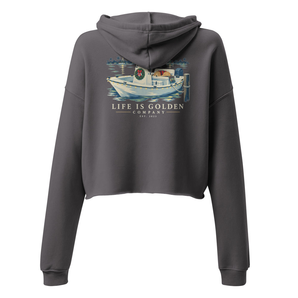 Parade Captain Women’s Cropped Hoodie — Storm (view 2)