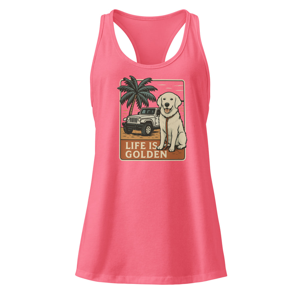 April Women’s fitted racerback tank top